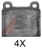 A.B.S. 36025 OE Brake Pad Set, disc brake